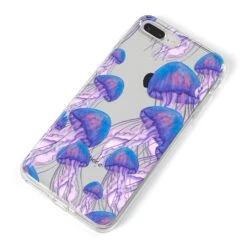 Jellyfish IPhone Case -Wrap & Case Store Jellyfish iPhone 8 Plus Bumper Case on Silver iPhone Alternative Image