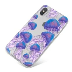 Jellyfish IPhone Case -Wrap & Case Store Jellyfish iPhone X Bumper Case on Silver iPhone