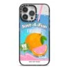 Just 4 Fun IPhone Case -Wrap & Case Store Just 4 Fun iPhone 14 Pro Max Black Impact Case on Silver phone