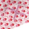 Kiss Me Love Heart Valentines Day Wrapping Paper