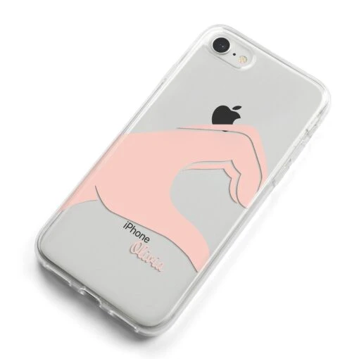 Left Hand In Half Heart With Name IPhone Case - Image 9