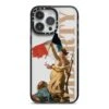 Liberty IPhone Case -Wrap & Case Store Liberty iPhone 14 Pro Max Black Impact Case on Silver phone
