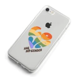 Love Has No Gender IPhone Case -Wrap & Case Store Love Has No Gender iPhone 8 Bumper Case on Silver iPhone Alternative Image