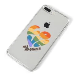 Love Has No Gender IPhone Case -Wrap & Case Store Love Has No Gender iPhone 8 Plus Bumper Case on Silver iPhone Alternative Image