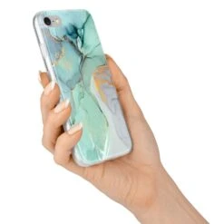 Marble Pattern IPhone Case -Wrap & Case Store Marble Pattern iPhone 7 Bumper Case on Silver iPhone Alternative Image
