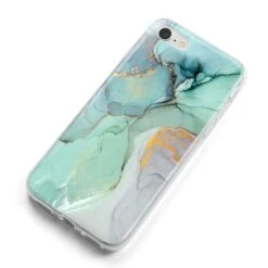 Marble Pattern IPhone Case -Wrap & Case Store Marble Pattern iPhone 8 Bumper Case on Silver iPhone Alternative Image