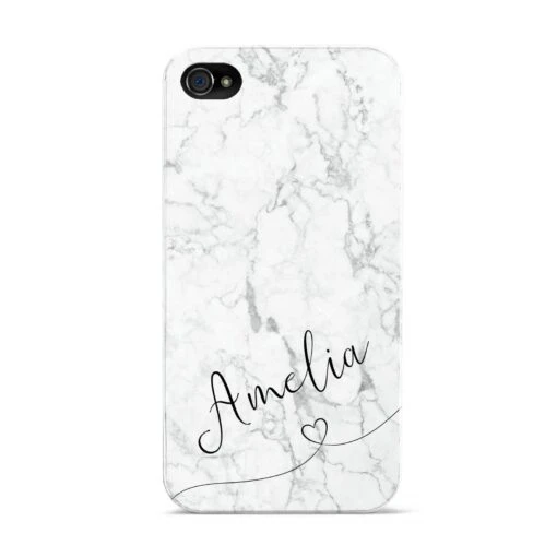 Marble With Custom Name IPhone Case - Image 4