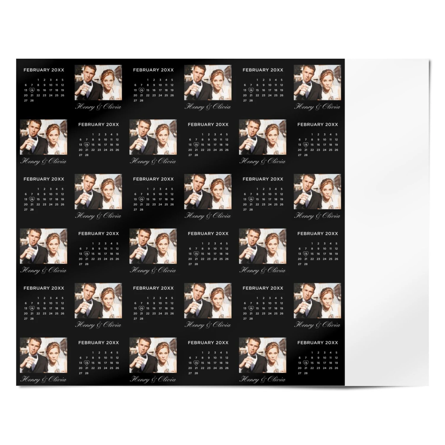Milestone Date Personalised Photo Wrapping Paper - Image 4