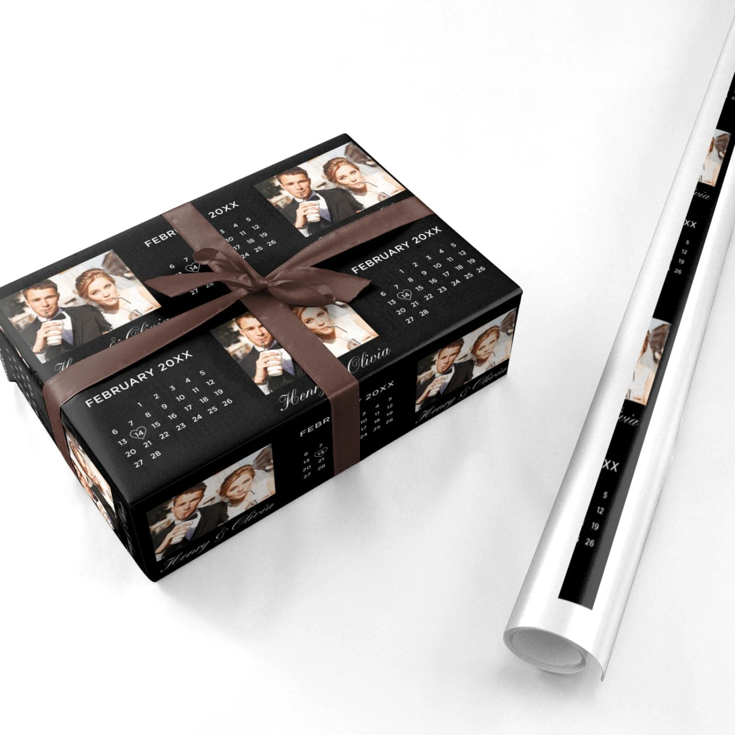 Milestone Date Personalised Photo Wrapping Paper - Image 3