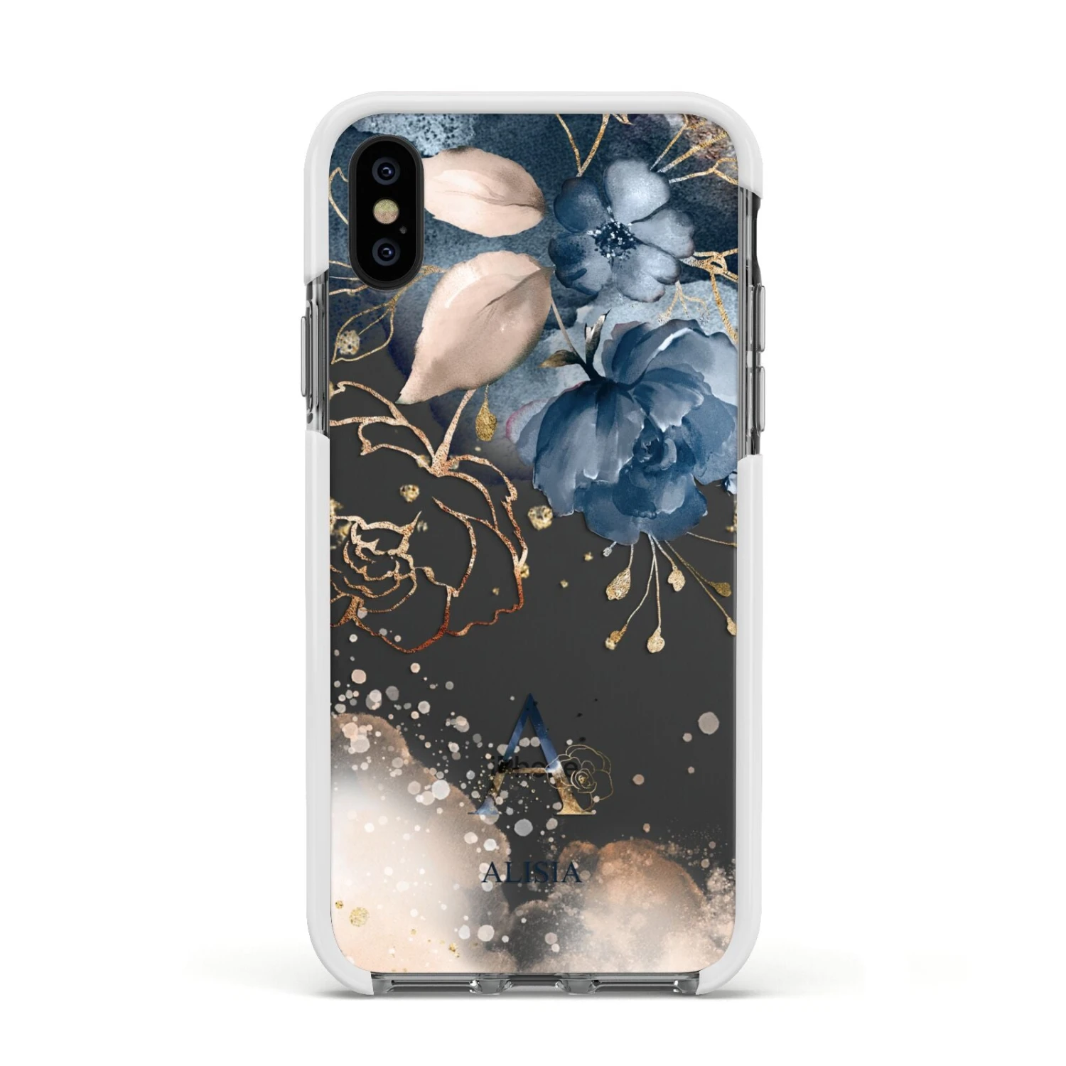 Monogrammed Watercolour Flower Elements IPhone Case - Image 18