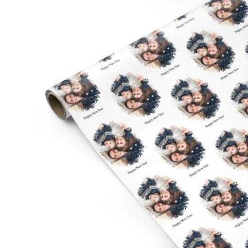 New Year Wreath Wrapping Paper - Image 2
