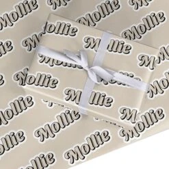Nude Personalised Wrapping Paper