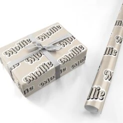 Nude Personalised Wrapping Paper -Wrap & Case Store Nude Personalised Personalised Wrapping Paper