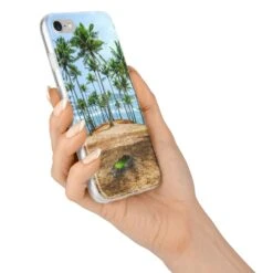 Palm Trees IPhone Case -Wrap & Case Store Palm Trees iPhone 7 Bumper Case on Silver iPhone Alternative Image