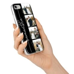 Personalised 4 Photo Couple Name IPhone Case -Wrap & Case Store Personalised 4 Photo Couple Name iPhone 7 Bumper Case on Silver iPhone Alternative Image