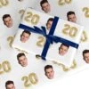 Personalised Birthday Photo Face Wrapping Paper -Wrap & Case Store Personalised Birthday Photo Face Custom Wrapping Paper