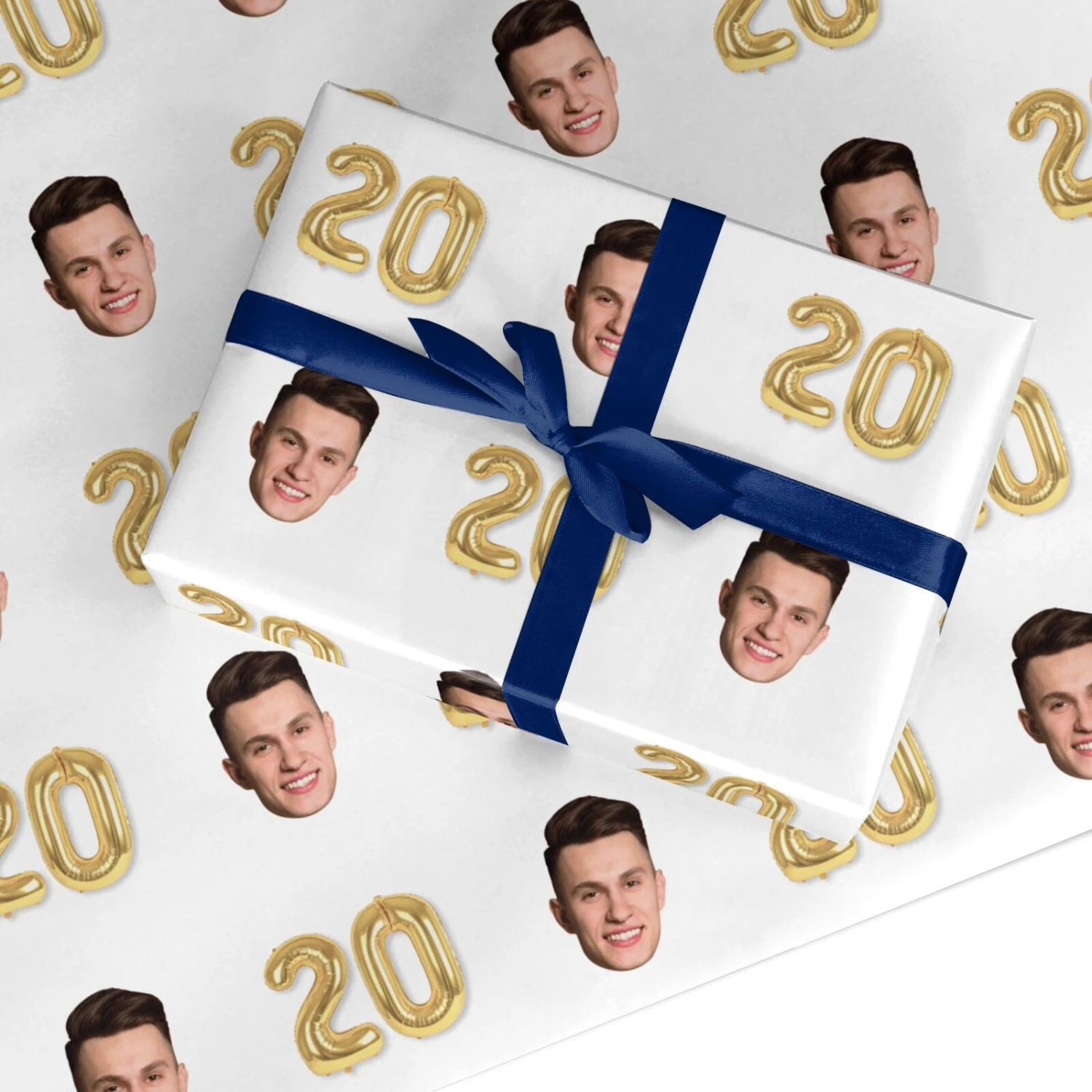 Personalised Birthday Photo Face Wrapping Paper