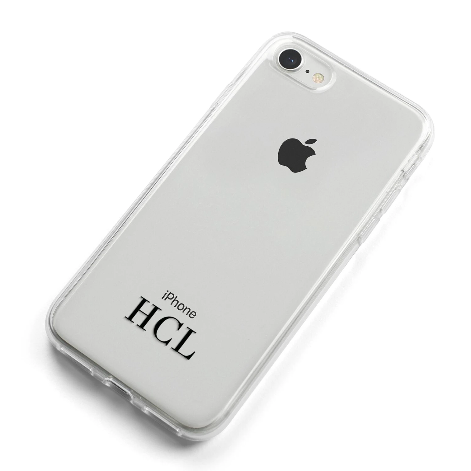 Personalised Black Initials Bottom Clear Custom Apple IPhone Case - Image 9