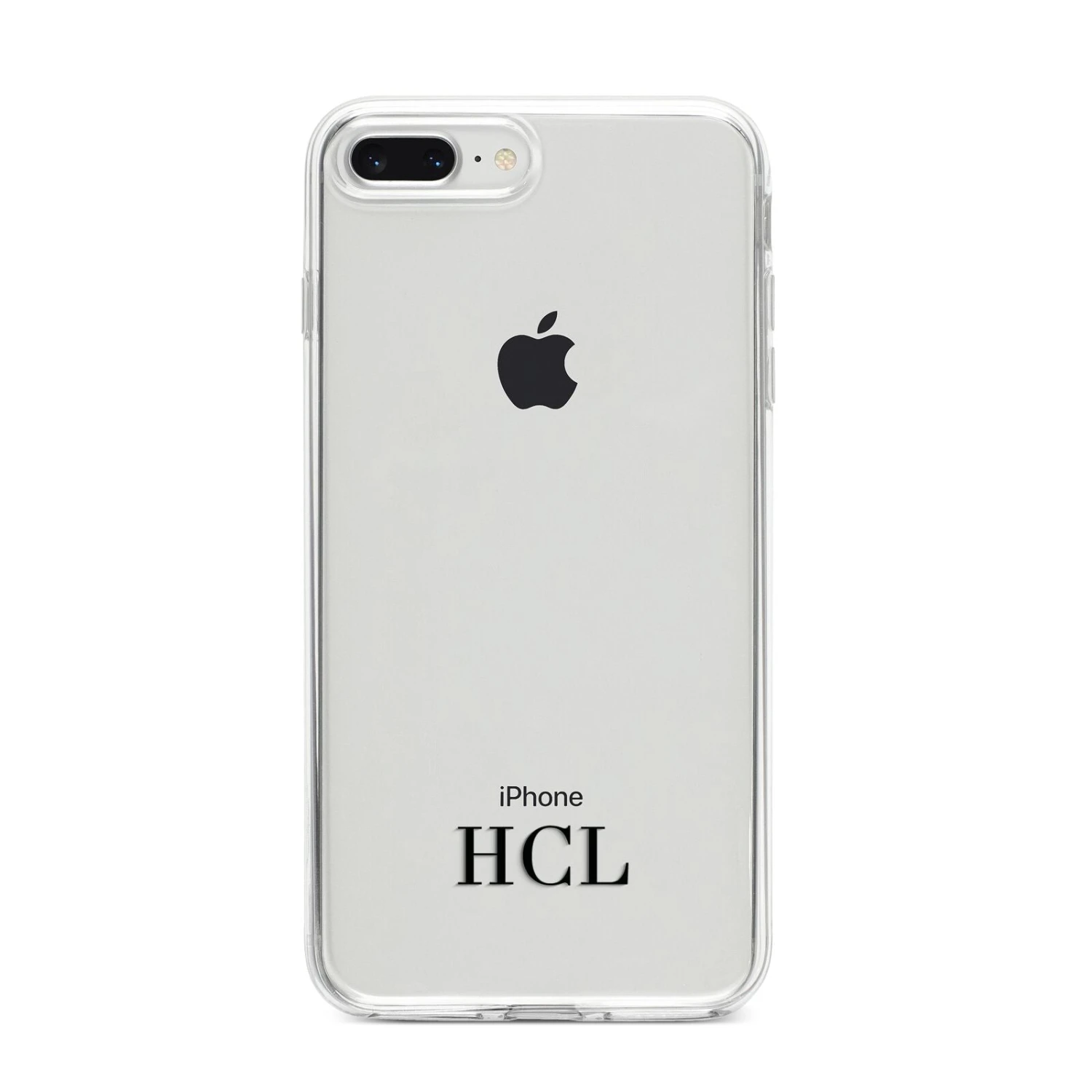 Personalised Black Initials Bottom Clear Custom Apple IPhone Case - Image 10