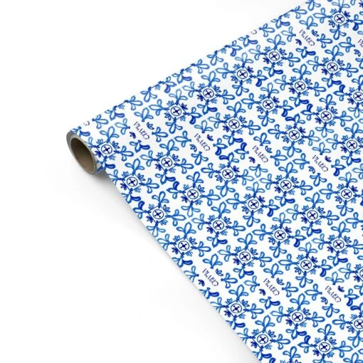 Personalised Capri Tiles Wrapping Paper - Image 2