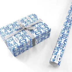 Personalised Capri Tiles Wrapping Paper -Wrap & Case Store Personalised Capri Tiles Personalised Wrapping Paper