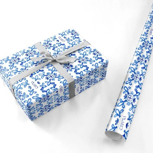 Personalised Capri Tiles Wrapping Paper - Image 3