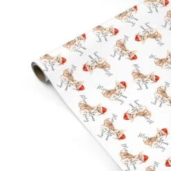 Personalised Christmas Chihuahua Wrapping Paper -Wrap & Case Store Personalised Christmas Chihuahua Personalised Gift Wrap
