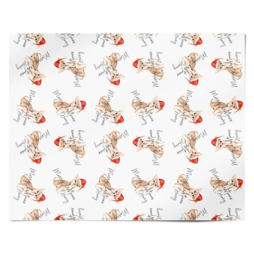 Personalised Christmas Chihuahua Wrapping Paper - Image 4