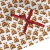 Personalised Christmas Dog Antler Wrapping Paper
