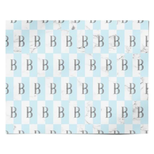 Personalised Chrome Marble Wrapping Paper - Image 4