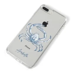 Personalised Crab IPhone Case -Wrap & Case Store Personalised Crab iPhone 8 Plus Bumper Case on Silver iPhone Alternative Image