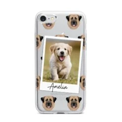 Personalised Dog Photo IPhone Case -Wrap & Case Store Personalised Dog Photo iPhone 7 Bumper Case on Silver iPhone