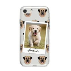 Personalised Dog Photo IPhone Case -Wrap & Case Store Personalised Dog Photo iPhone 8 Bumper Case on Silver iPhone