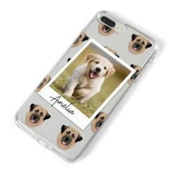 Personalised Dog Photo IPhone Case -Wrap & Case Store Personalised Dog Photo iPhone 8 Plus Bumper Case on Silver iPhone Alternative Image
