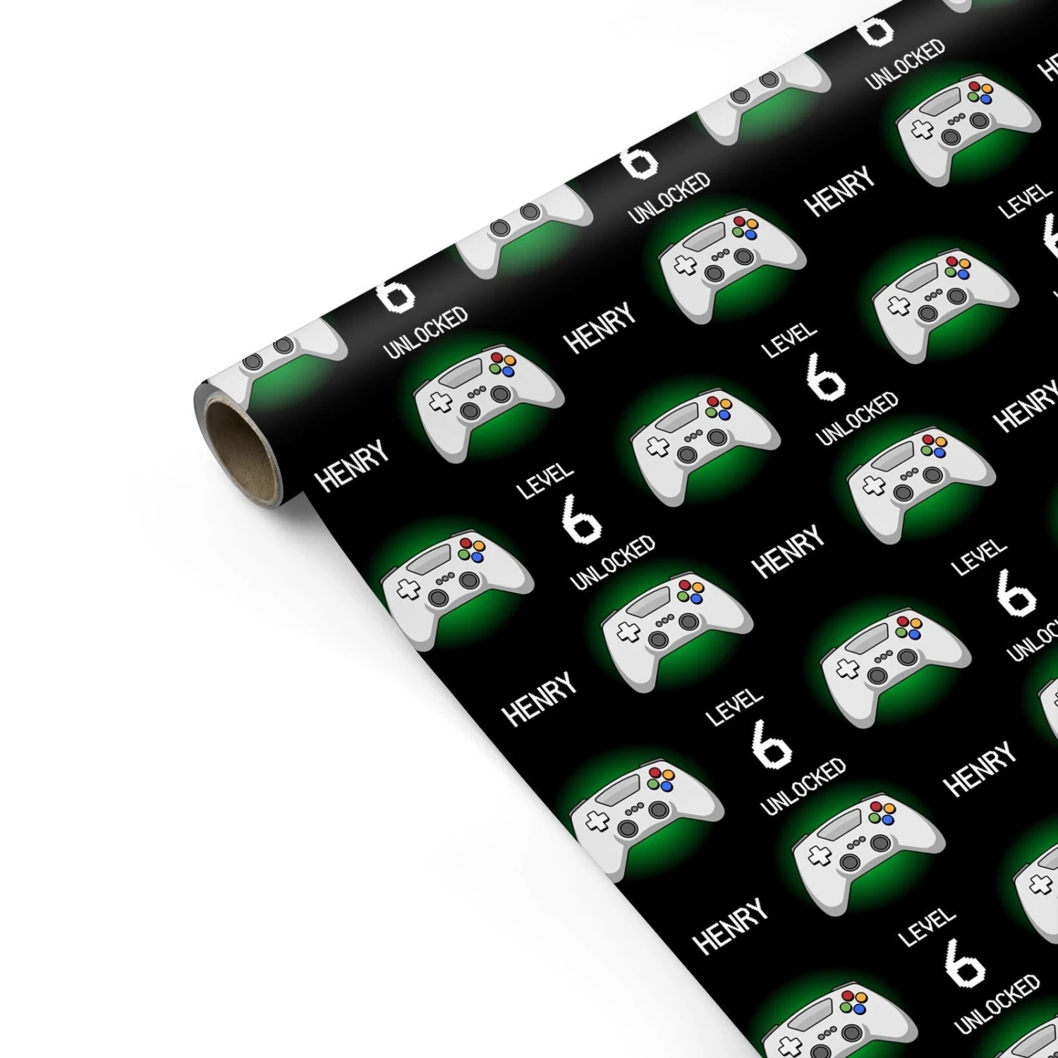Personalised Gaming Wrapping Paper - Image 2