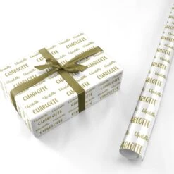 Personalised Gold Name Wrapping Paper -Wrap & Case Store Personalised Gold Name Personalised Wrapping Paper 10f6a142 a732 4970 bcda 176c44c13447