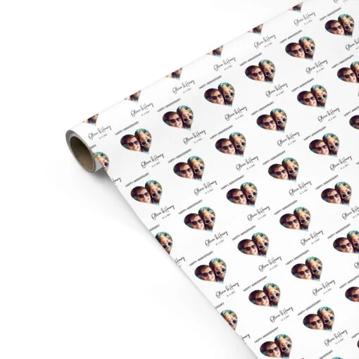 Personalised Happy Anniversary Wrapping Paper - Image 2