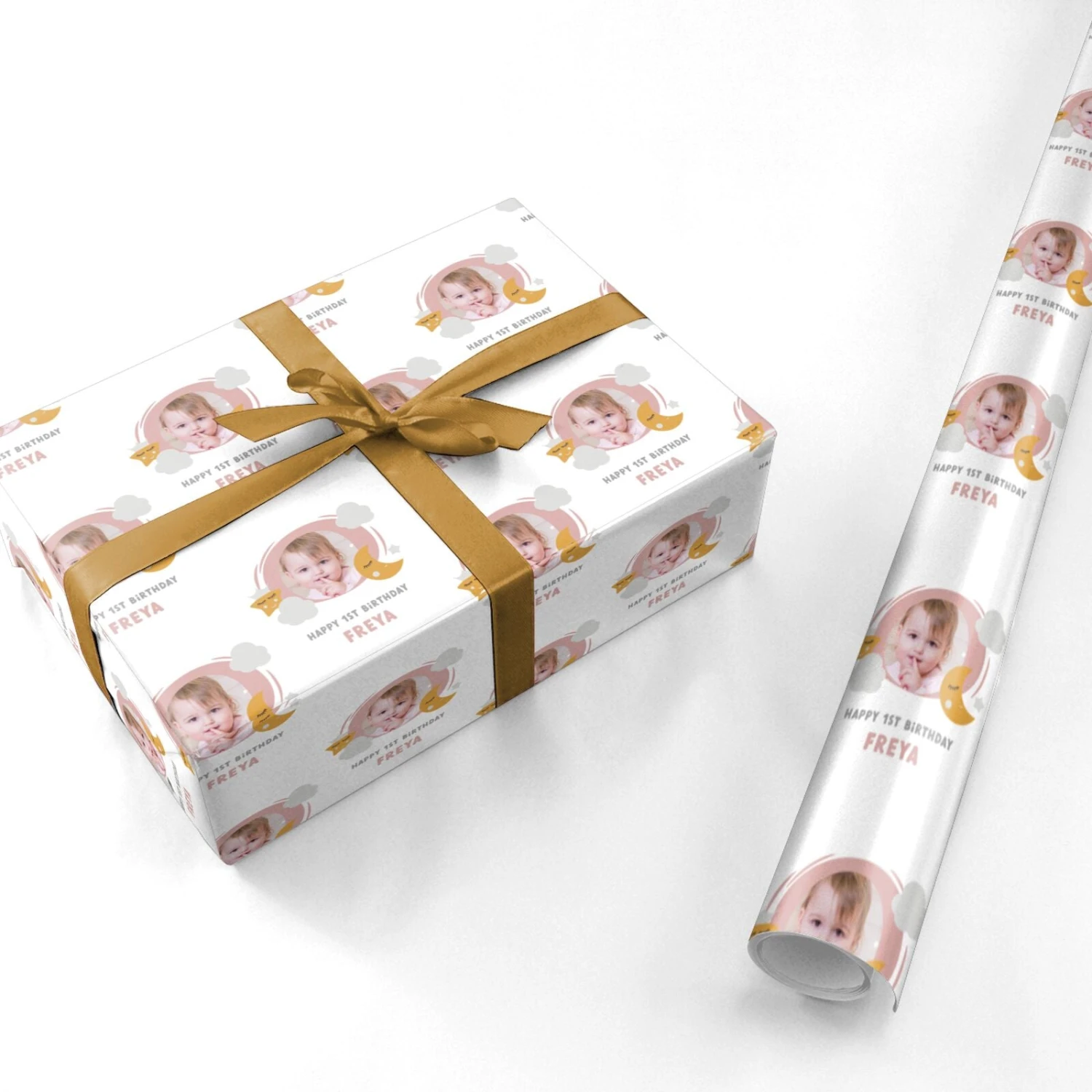 Personalised Happy Birthday Photo Wrapping Paper - Image 3