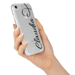 Personalised Heart Name IPhone Case -Wrap & Case Store Personalised Heart Name iPhone 7 Bumper Case on Silver iPhone Alternative Image