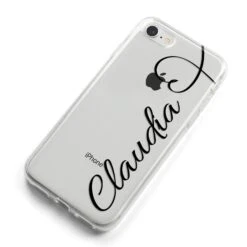 Personalised Heart Name IPhone Case -Wrap & Case Store Personalised Heart Name iPhone 8 Bumper Case on Silver iPhone Alternative Image