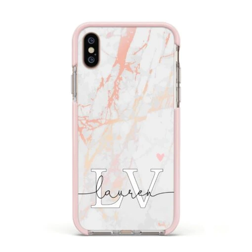 Personalised Initial Pink Marble IPhone Case - Image 20