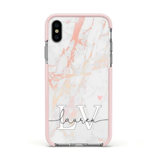 Personalised Initial Pink Marble IPhone Case - Image 19