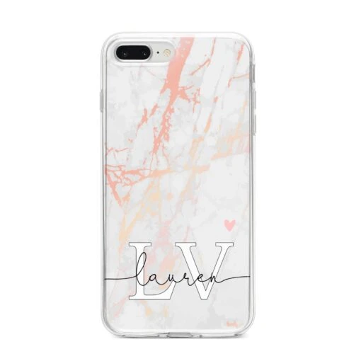 Personalised Initial Pink Marble IPhone Case - Image 10