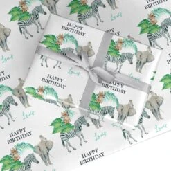 Personalised Kids Birthday Wrapping Paper