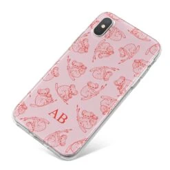 Personalised Koala IPhone Case -Wrap & Case Store Personalised Koala iPhone X Bumper Case on Silver iPhone
