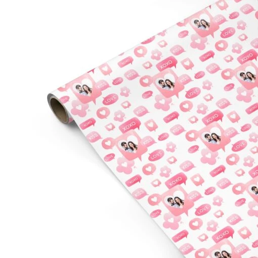 Personalised Likes Photo Wrapping Paper - Image 2