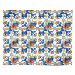 Personalised Mediterranean Fruit And Tiles Wrapping Paper -Wrap & Case Store Personalised Mediterranean Fruit and Tiles Personalised Wrapping Paper Alternative