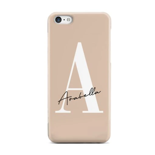Personalised Nude Colour Initial IPhone Case - Image 2