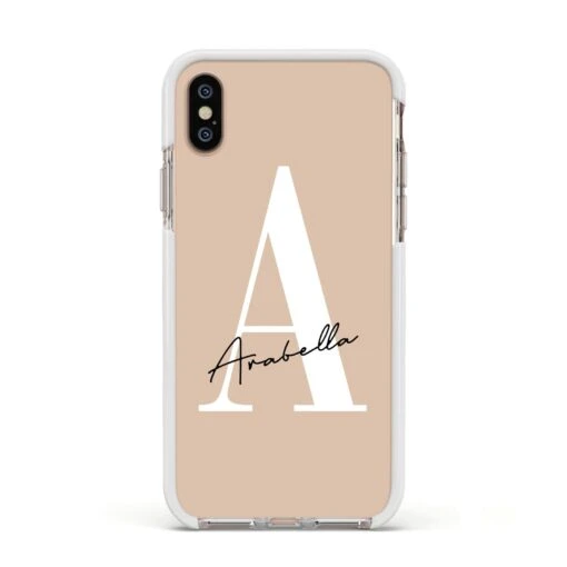 Personalised Nude Colour Initial IPhone Case - Image 17