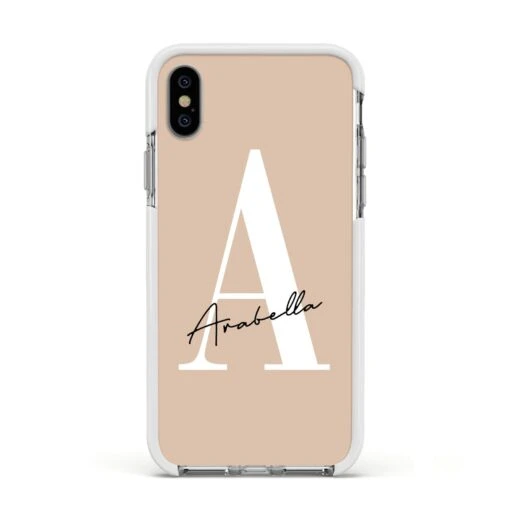 Personalised Nude Colour Initial IPhone Case - Image 16